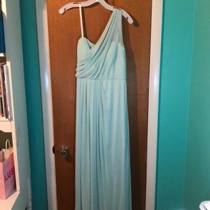 David’s bridal Mint green bridesmaid dress
